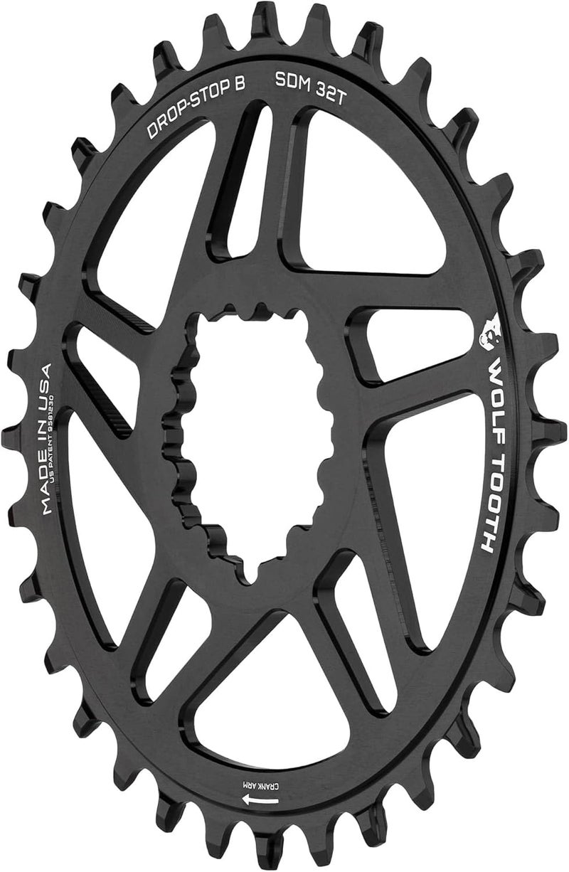 Wolf Tooth Boost Compatible SRAM Direct Mount Chainring - Drop-Stop B by Components - Image 2